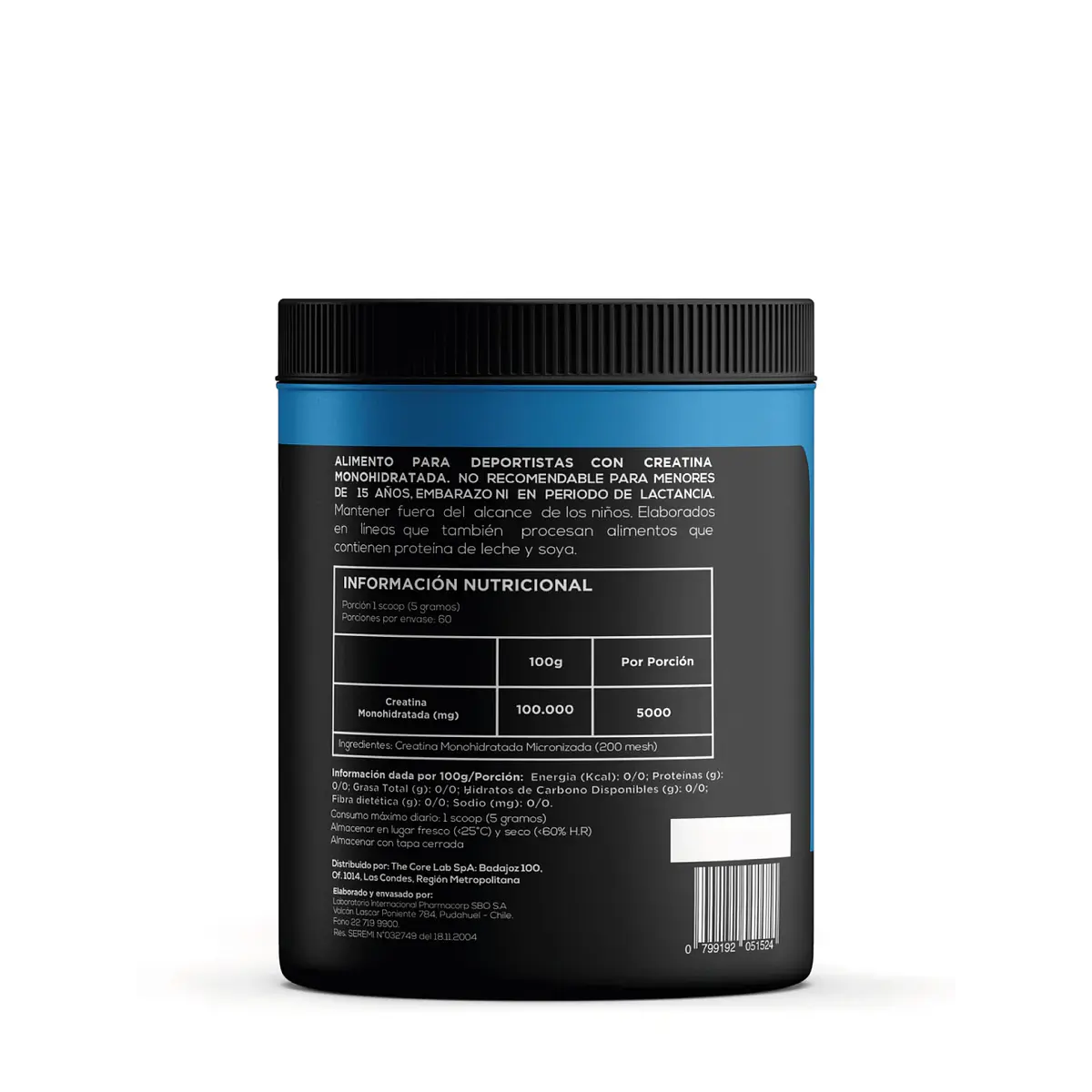 Creatina Monohidratada Micronizada Strive | 60 Porciones