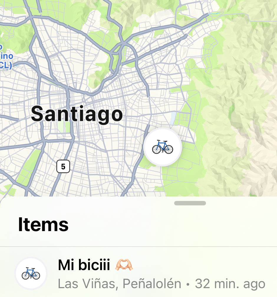 Localizador GPS para bicicletas compatible con “Encontrar” de IPhone