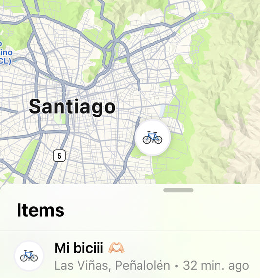 Localizador GPS para bicicletas compatible con “Encontrar” de IPhone