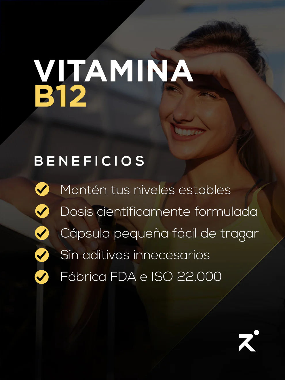 Strive Vitamina B12 | 60 Capsulas, 30 Porciones
