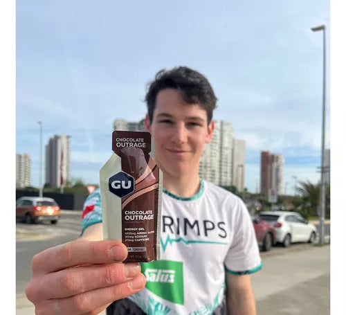 24 Geles Deportivos Gu Chocolate Outrage Energy Gel