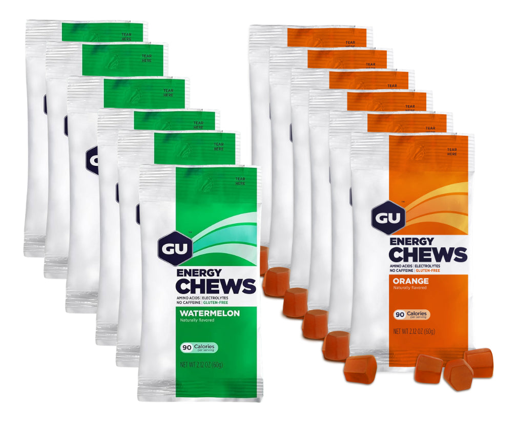 24 Gu Chews Mix Sabores De Gomitas Energéticas