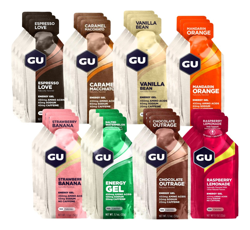 Pack 48 Geles Energéticos Gu 8 Sabores Surtidos (6 C/u)