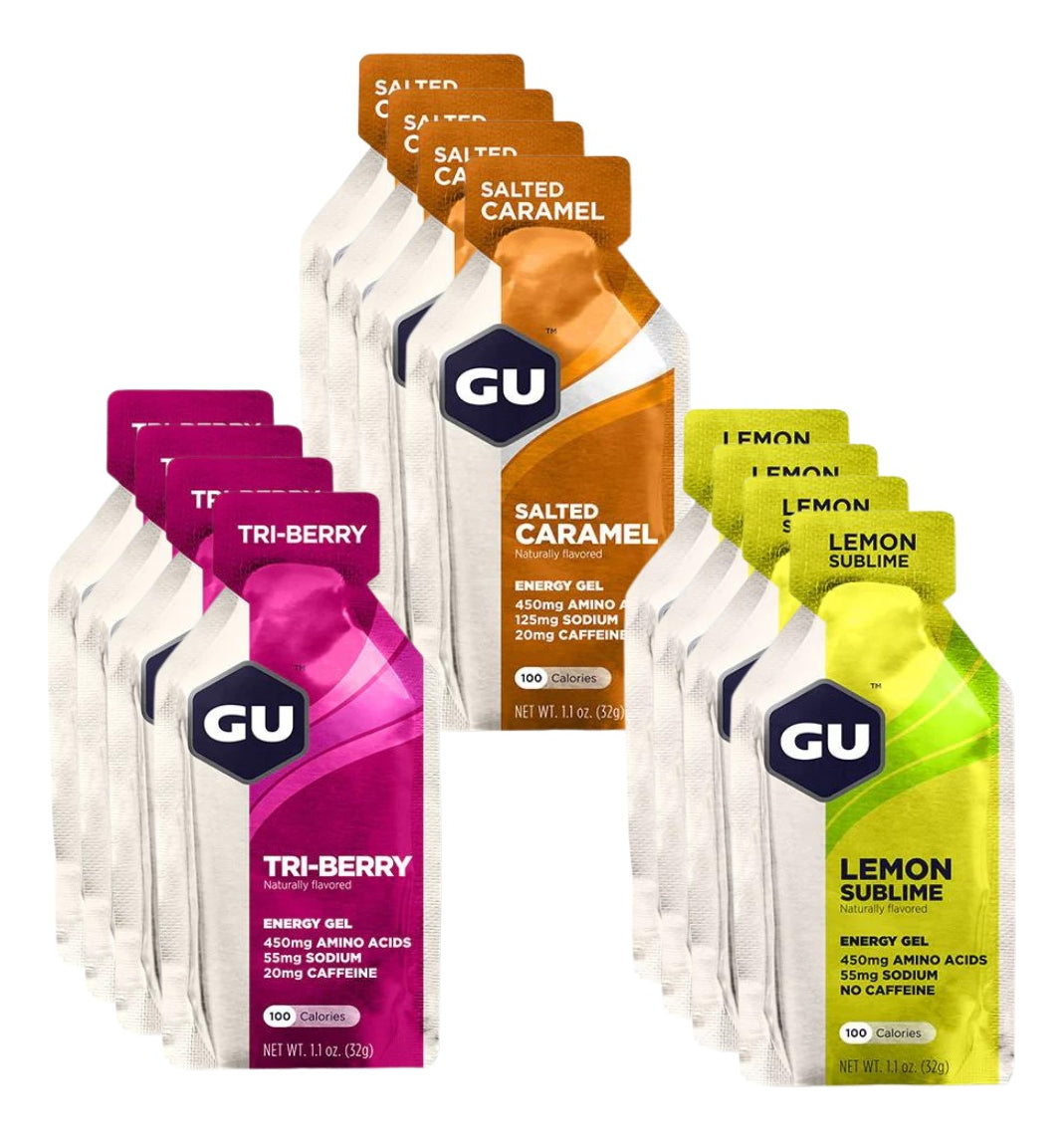 Pack De 12 Geles Gu Energéticos Sabores Mezclados