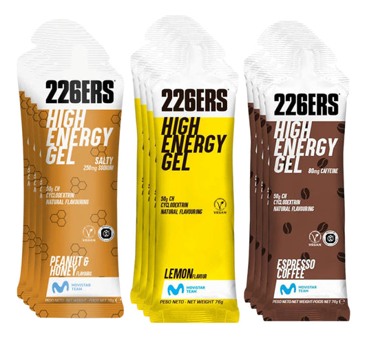 Mix De 12 Geles High Energy 226ers (Sabores Surtidos)