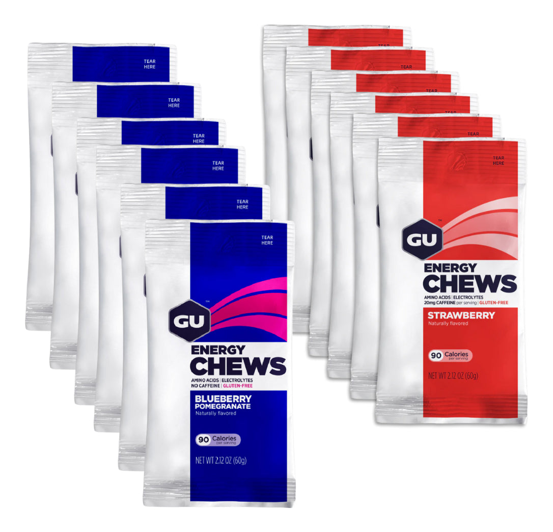 24 Gu Chews Mix Sabores De Gomitas Energéticas
