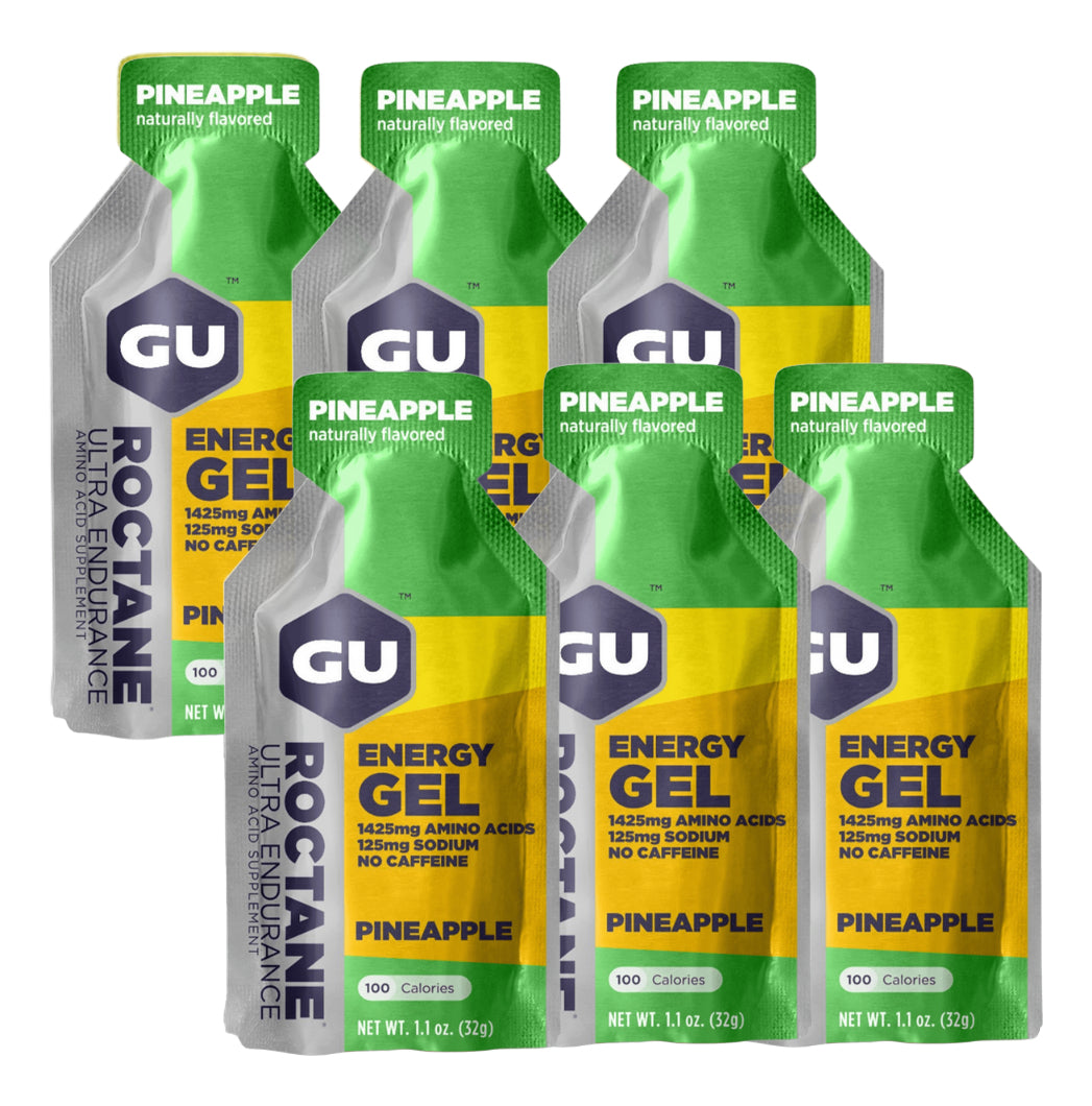 6 Geles Gu Roctane Pineapple Ultra Endurance