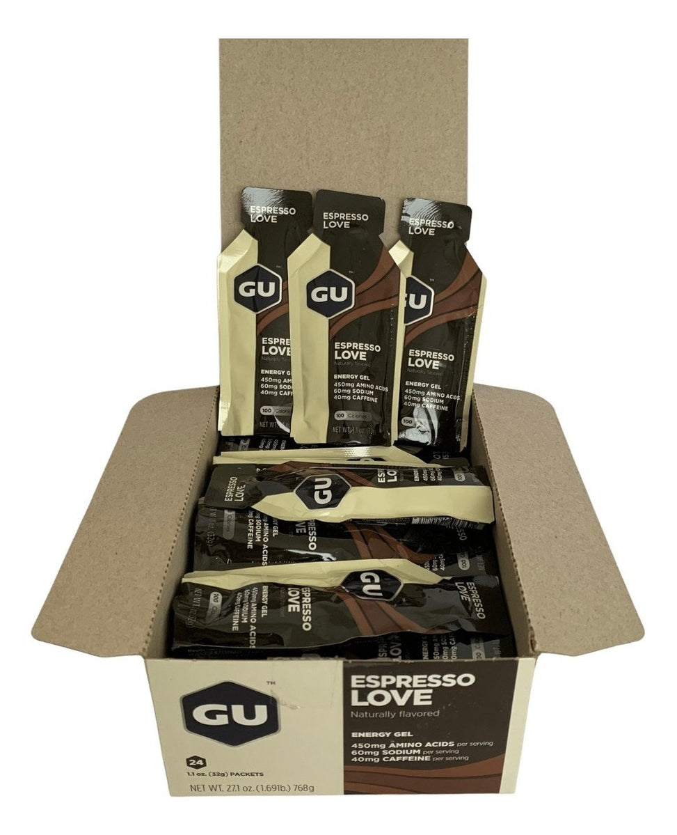 6 Geles Energéticos Gu Energy Gel Expresso (40mg Cafeína)