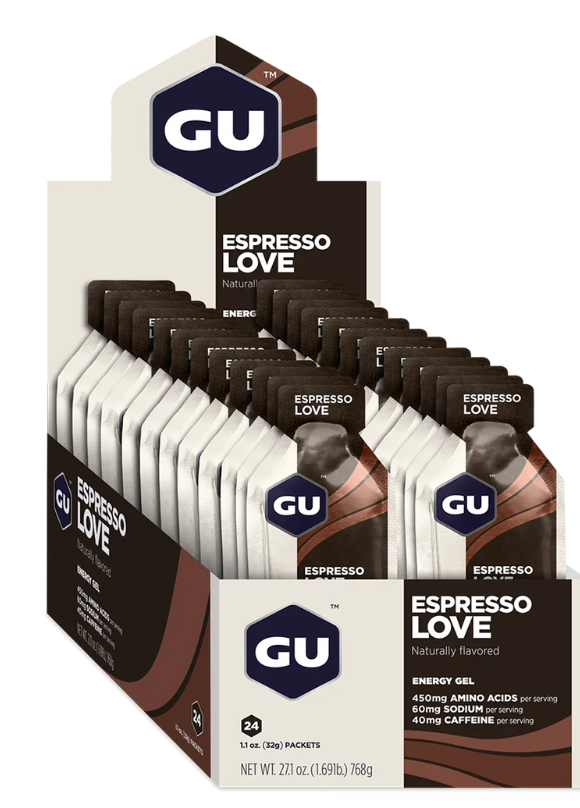 24 Geles Gu Energy Gel Expresso Love (40mg Cafeína)