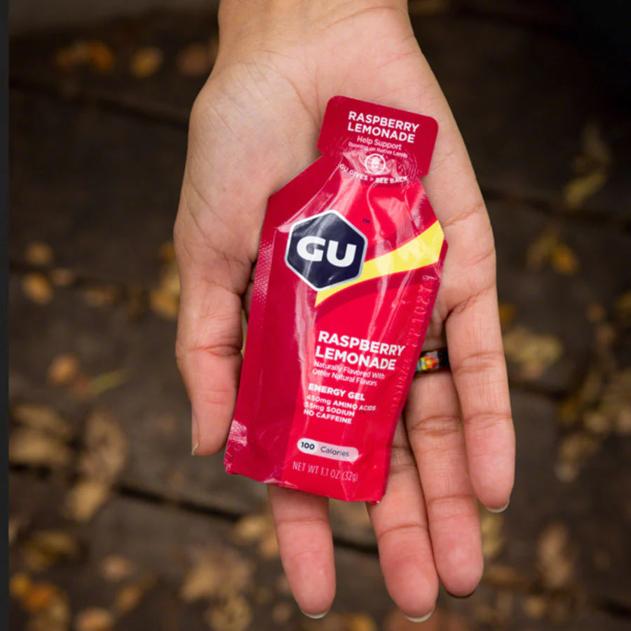 12 Geles Energéticos Gu Raspberry Lemon (frambuesa Limón)