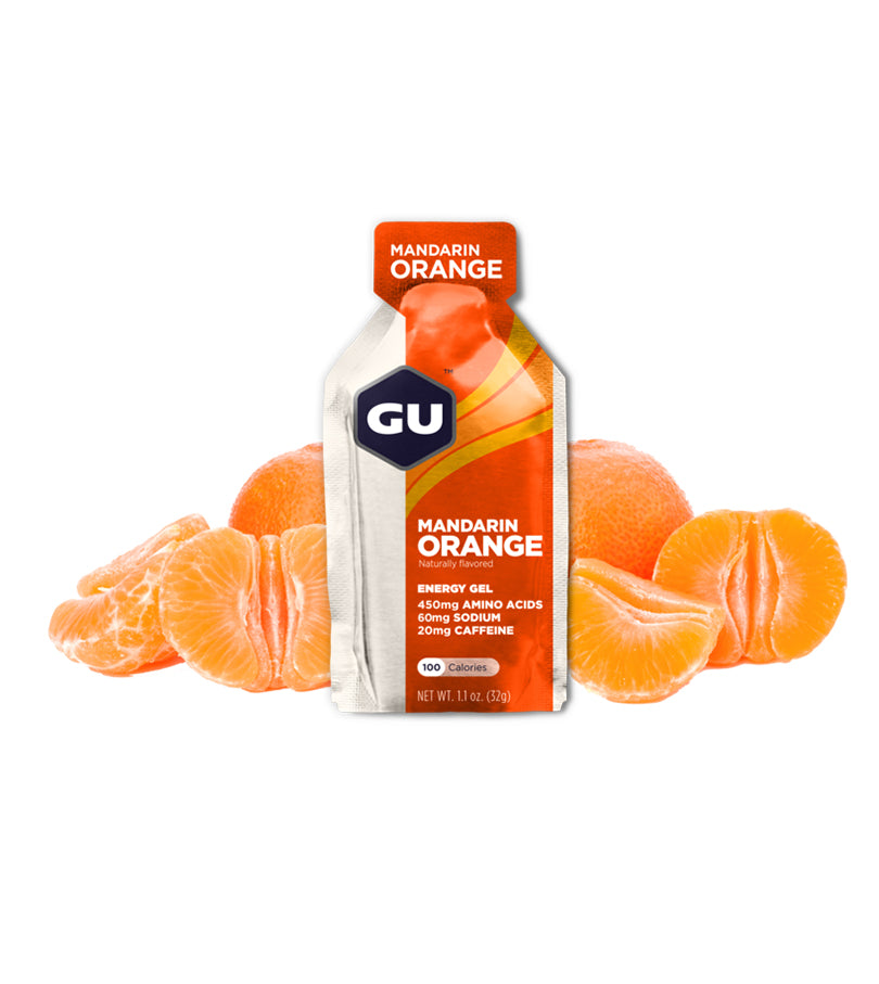 Caja De 12 Geles Gu Mandarin Orange Gel Energético Naranja